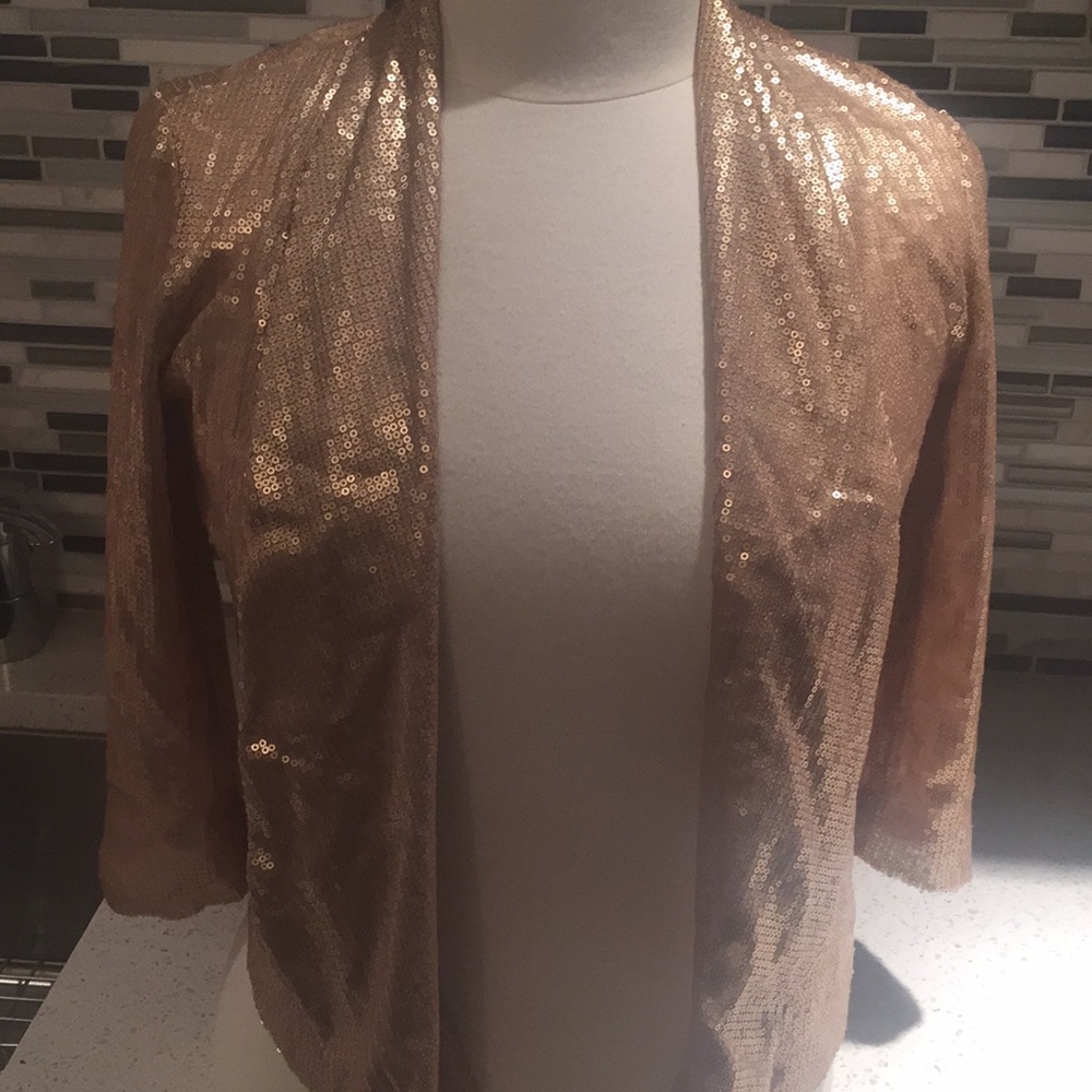 Gold Sequin Blazer